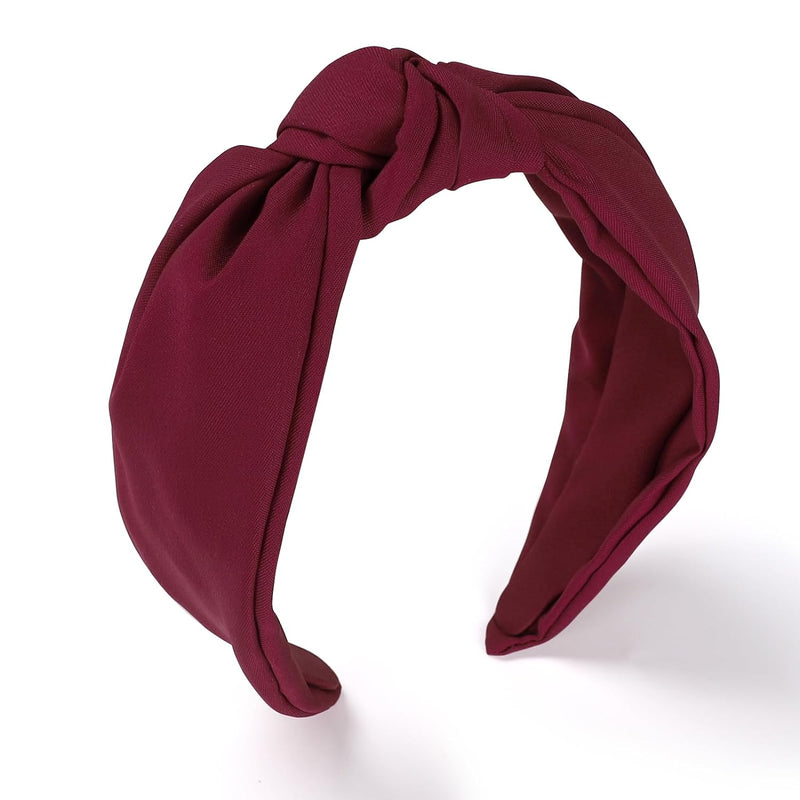 Wide Knotted Fabric Headband, Adjustable Hair Accessory for Women  (15 colors)