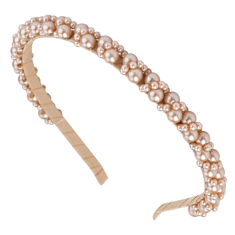Pearl Studded Beaded Fashion Headband for Women and Girls, Weddings and Parties (5 colors)