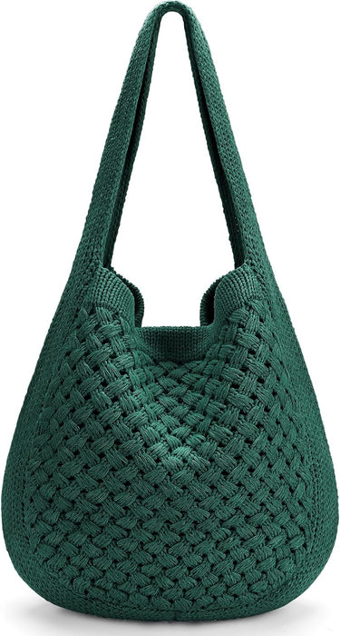 Women's Large Knit Tote Bag, Shoulder Handbag (3 colors)