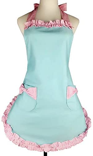 RosieLily Vintage Apron for Women with Pockets Retro Apron Cute Blue A Pink and Caboodle RosieLily Vintage Apron for Women with Pockets Retro Apron Cute Blue A Pink and Caboodle