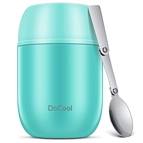 16-oz Insulated Stainless Steel Vacuum Bento Picnic Lunch Box for Kids & Adults  (5 colors)