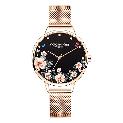 VICTORIA HYDE Analog Quartz Women Watches Rose Gold Stainless Steel Me Pink and Caboodle VICTORIA HYDE Analog Quartz Women Watches Rose Gold Stainless Steel Me Pink and Caboodle