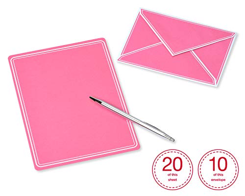 80-Count Pastels American Greetings Blank Stationery Sheets and Envelopes