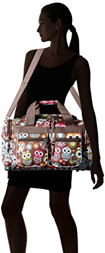 19-Inch Carry-On, Overnight, Weekender Duffel Bag, Colorful Owls