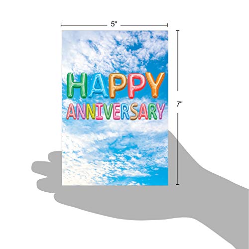 Candy Colors "Happy Anniversary" Greeting Card with Envelope