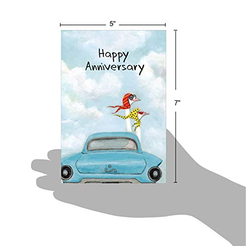 Driving Divas "Happy Anniversary" Greeting Card with Envelope