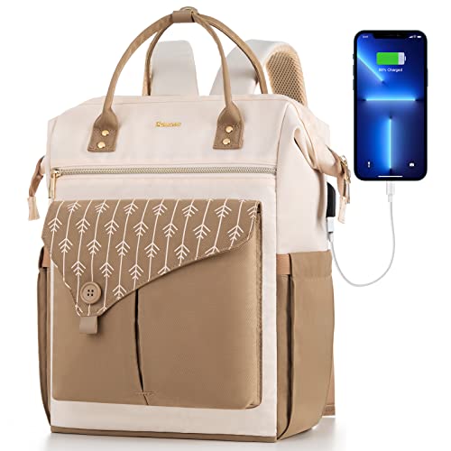MOMUVO Laptop Backpack for Women Laptop Bag with USB Port, Student