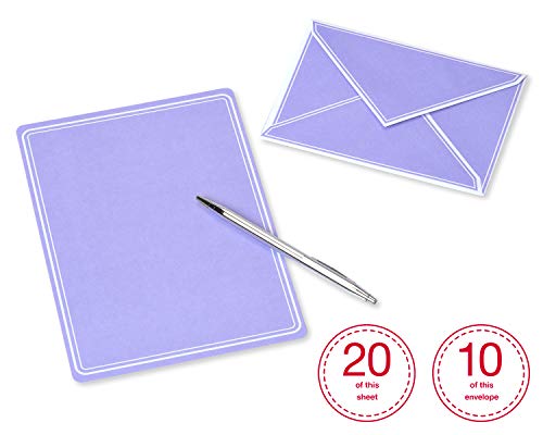 80-Count Pastels American Greetings Blank Stationery Sheets and Envelopes