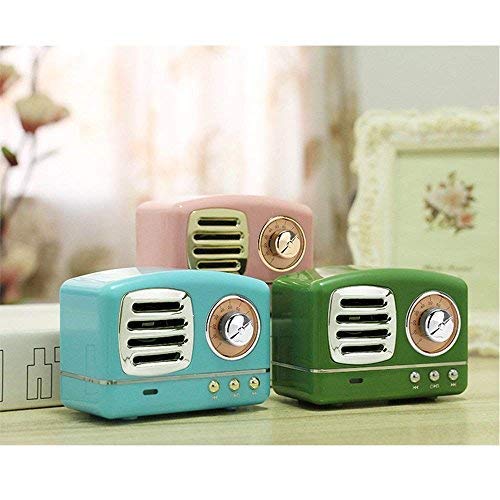 Vintage Retro Radio Stereo Portable Bluetooth Speakers w/Powerful Sound & Alexa Support  (6 colors)