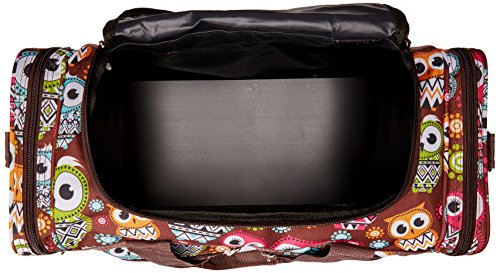 19-Inch Carry-On, Overnight, Weekender Duffel Bag, Colorful Owls