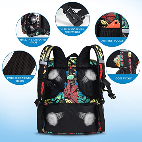 Scothen Cooler Backpack with 12 Ice Packs - Keeps 54 Cans Cold for Up to 24 Hours - Waterproof & Leak Proof Insulated Backpack Cooler -Lightweight Lunch Backpack for Men Women Beach Hiking Camping