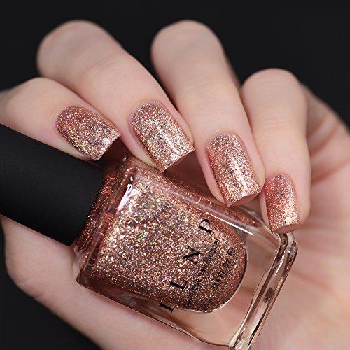 ILNP Juliette Holographic Nail Polish, Rose Gold - Pink and Caboodle