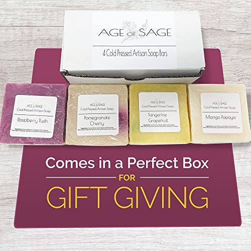 Handmade Soap Artisan Essential Oils Moisturizing Soap Gift Set  (5 scents)