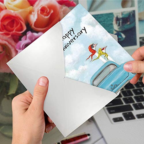 Driving Divas "Happy Anniversary" Greeting Card with Envelope