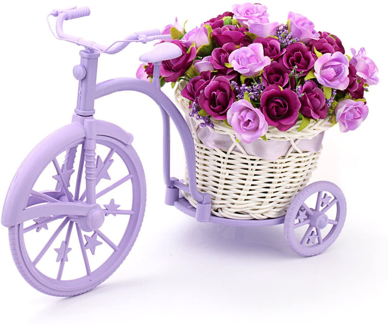 Louis Garden Nostalgic Bicycle Artificial Flower Plant Stand Office or Home Decor  (2 colors)