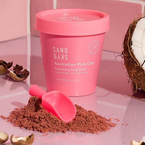Australian Pink Clay Smoothing Body Sand Organic Exfoliating Body Scrub - Pink and Caboodle