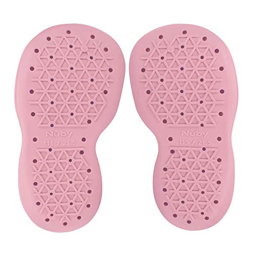 Comfortable Rubber Sole Sock Shoes for First Steps - Pink Polka Dots - Pink and Caboodle