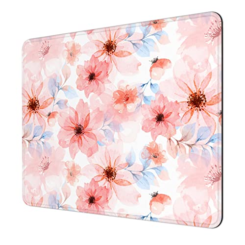 Computer Mouse Pad, Anti-Slip Rubber, 30% Thicker w/Stitched Edges  (5 styles)