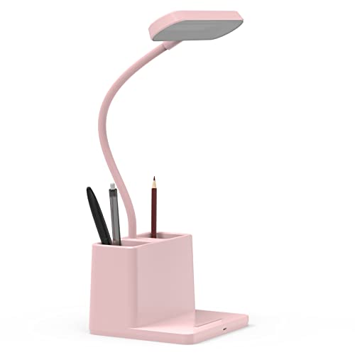 Cute Adjustable Desk Lamp, Rechargeable Battery LED Table Bedside Reading Lamp  (3 colors)