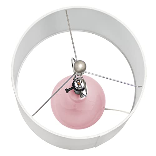 Ceramic Genie Tear Drop Shaped Glossy Table Lamp w/Fabric Shade  (4 colors)