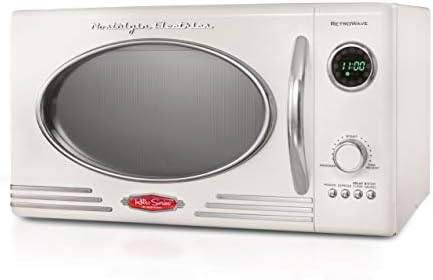 Retro Compact Countertop Microwave Oven, 700 Watts w/LED Digital Display, 0.7 or 0.9 Cu Ft  (13 colors)