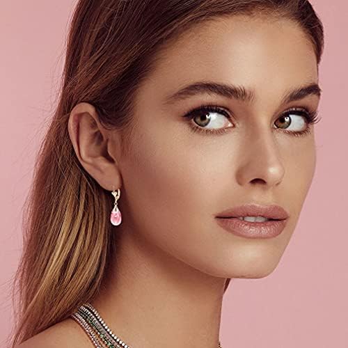 Austrian Crystal Teardrop Hypoallergenic Lever Back Dangle Earrings  (15 colors)