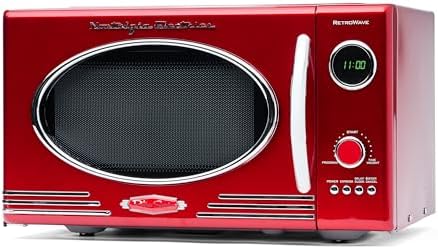 Retro Compact Countertop Microwave Oven, 700 Watts w/LED Digital Display, 0.7 or 0.9 Cu Ft  (13 colors)