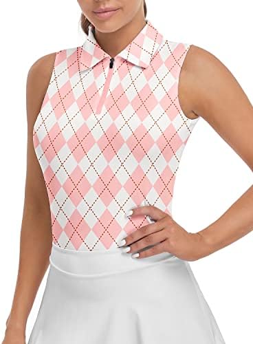 Women's Sleeveless Golf, Polo, Tennis Tank Top Shirt, Sizes to 3XL  (15 Styles)