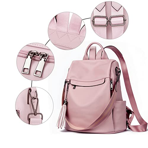 Backpack Styled Leather Purse Shoulder Bag w/Anti-Theft Closure and Tassel  (19 colors)