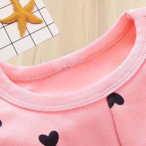 Pink & Black Hearts 2-Pc Girl's Long-Sleeve Top & Pants Set - Pink and Caboodle