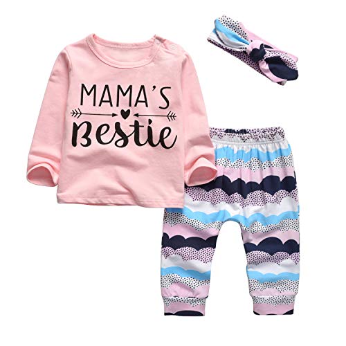 3Pcs Baby Girl's 