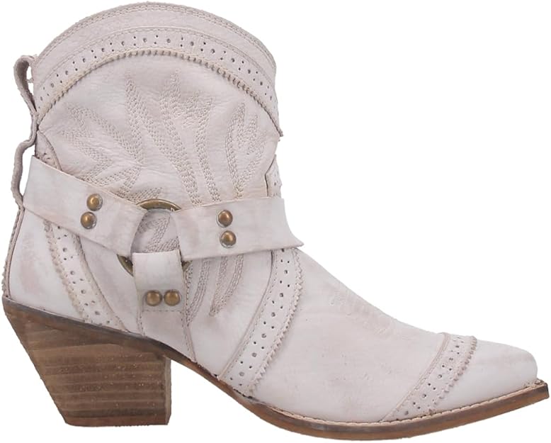 Women's Casual Snip Toe Ankle Cowboy Boots with Chunky Mid Heel  (5 colors)