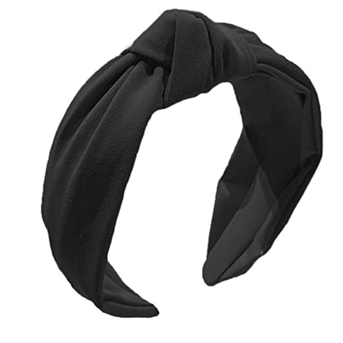 Wide Knotted Fabric Headband, Adjustable Hair Accessory for Women  (15 colors)