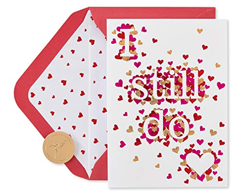 "I Still Do" Raining Hearts Anniversary Card