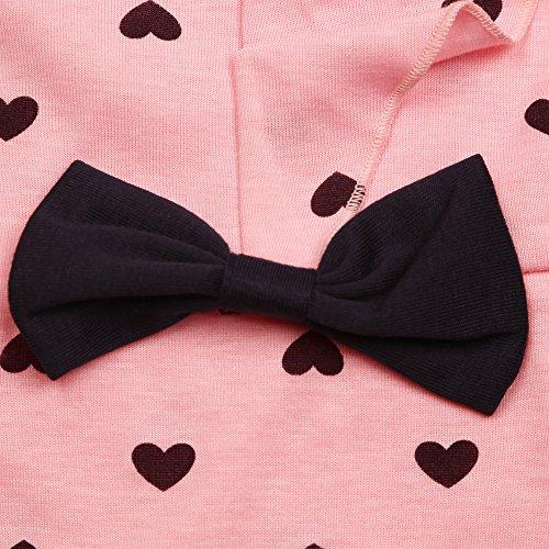 Pink & Black Hearts 2-Pc Girl's Long-Sleeve Top & Pants Set - Pink and Caboodle