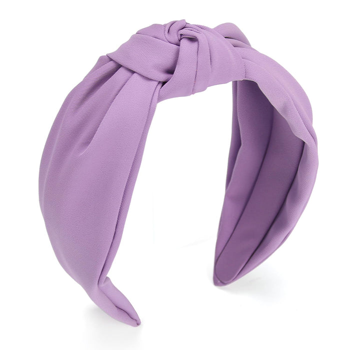 Wide Knotted Fabric Headband, Adjustable Hair Accessory for Women  (15 colors)