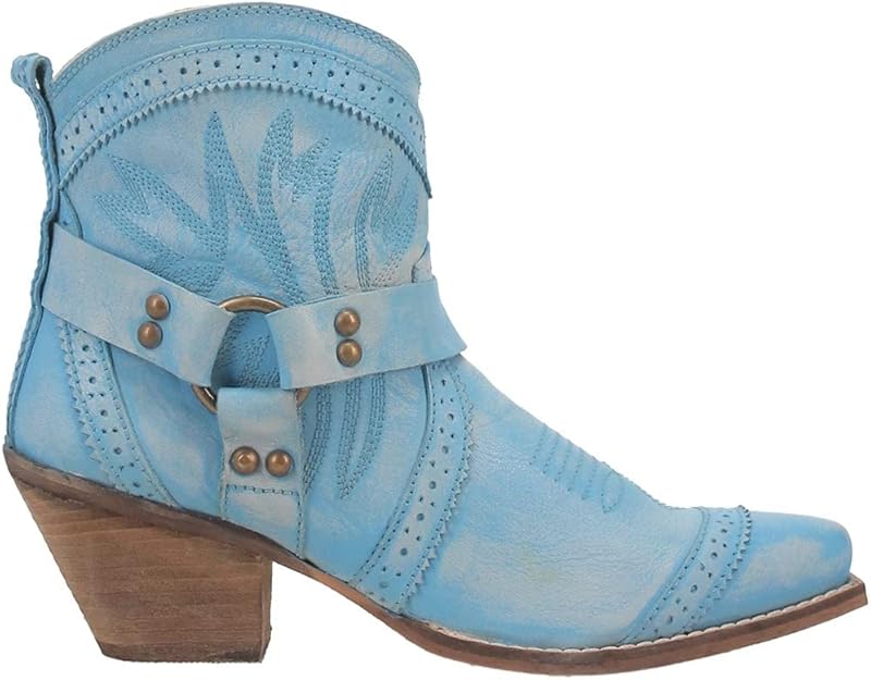 Women's Casual Snip Toe Ankle Cowboy Boots with Chunky Mid Heel  (5 colors)