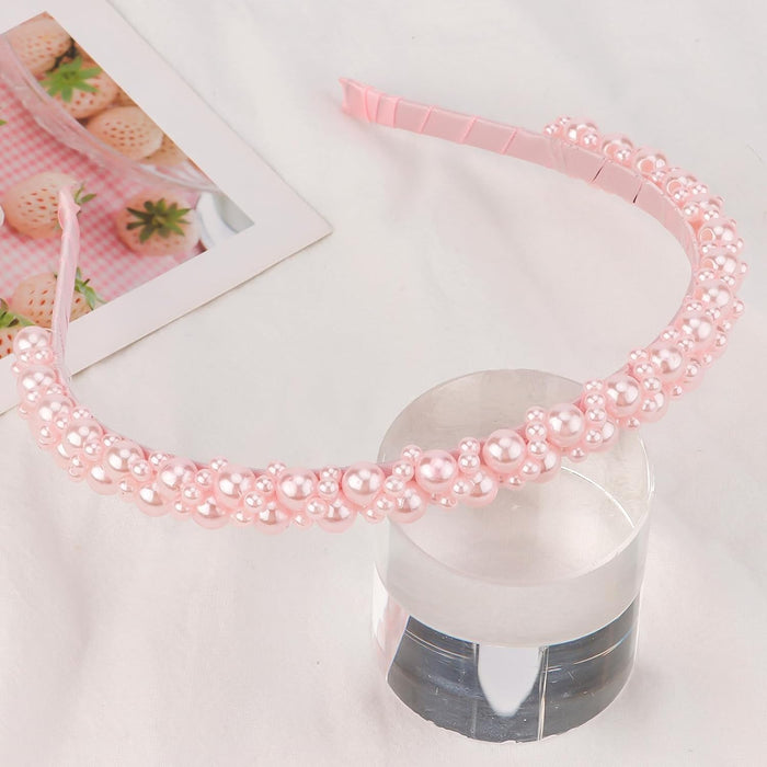 Pearl Studded Beaded Fashion Headband for Women and Girls, Weddings and Parties (5 colors)