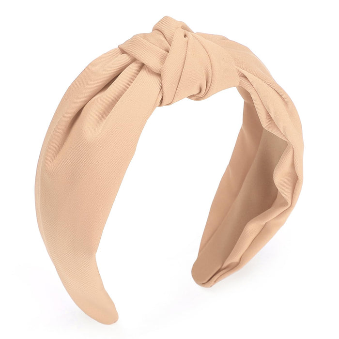 Wide Knotted Fabric Headband, Adjustable Hair Accessory for Women  (15 colors)