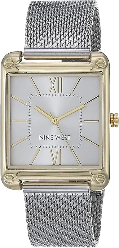 Nine West Women's Sunray Dial Mesh Bracelet Watch (8 colors)