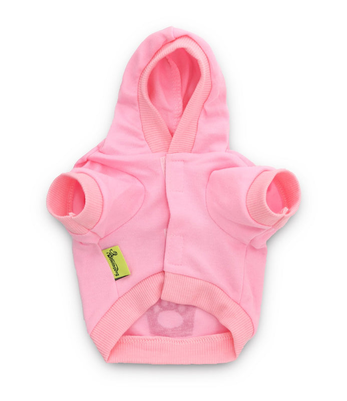 "Spoiled Princess" Soft Puppy Dog Pink Hoodie Sweatshirt w/Crown Print