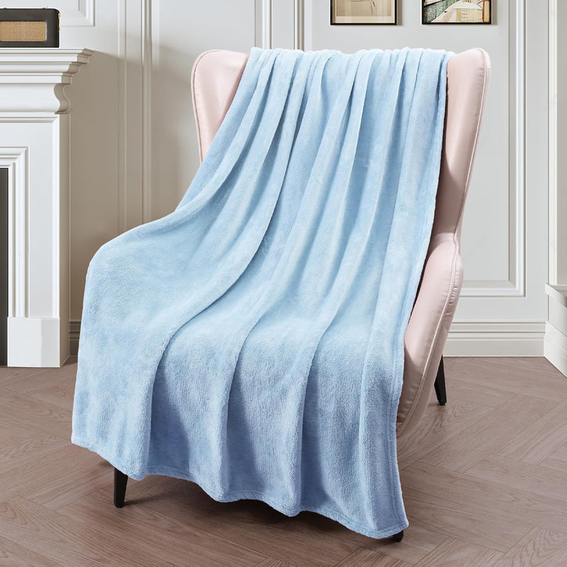 Luxury Flannel Velvet Plush Throw Blanket – 50" x 60"  (25 colors)