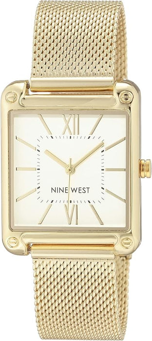 Nine West Women's Sunray Dial Mesh Bracelet Watch (8 colors)