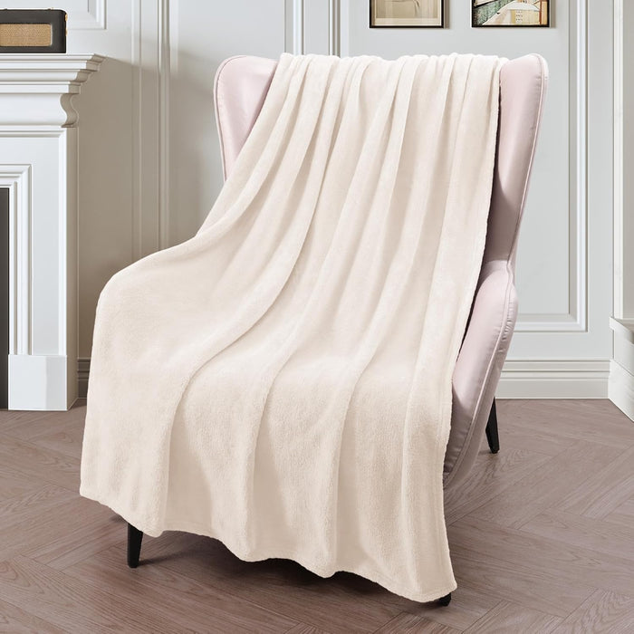 Luxury Flannel Velvet Plush Throw Blanket – 50" x 60"  (25 colors)