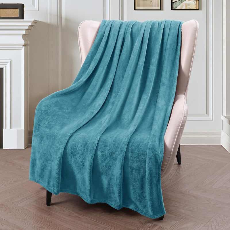 Luxury Flannel Velvet Plush Throw Blanket – 50" x 60"  (25 colors)