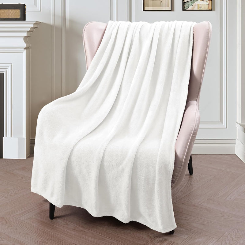 Luxury Flannel Velvet Plush Throw Blanket – 50" x 60"  (25 colors)