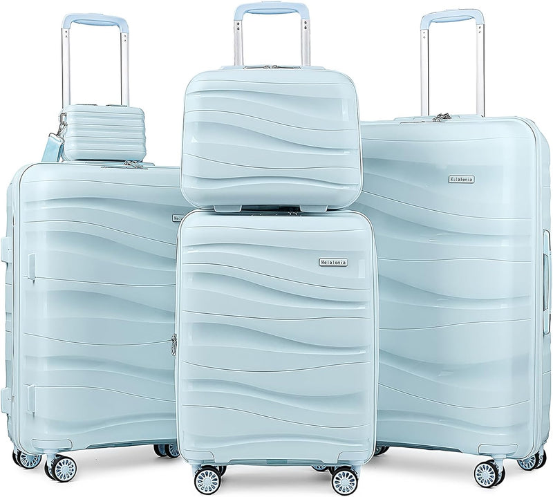 5-Pc Hard Shell Expandable Suitcase Luggage Set with Spinner Wheels and TSA Locks  (4 colors)