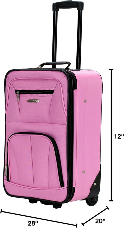 4-Piece Expandable Soft Sided Upright Luggage Set, Suitcases, Carry-On and Tote  (3 colors)