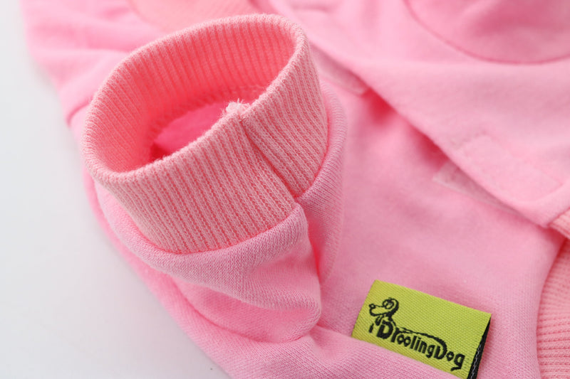 "Spoiled Princess" Soft Puppy Dog Pink Hoodie Sweatshirt w/Crown Print