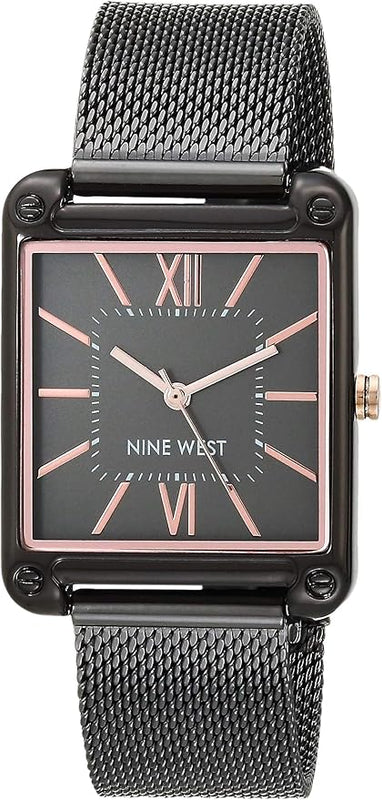 Nine West Women's Sunray Dial Mesh Bracelet Watch (8 colors)